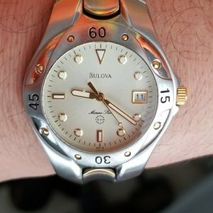 Bulova men's two tone marine watch